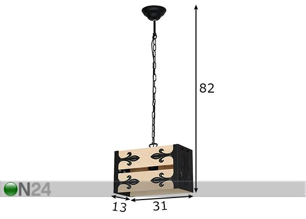 Laelamp Karo mõõdud