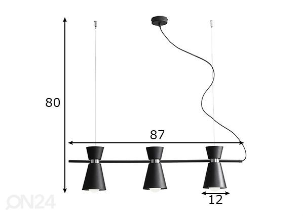 Laelamp Kedar mõõdud