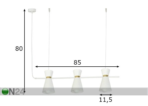Laelamp Kedar mõõdud