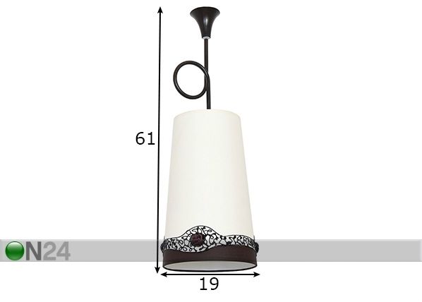 Laelamp Koral mõõdud