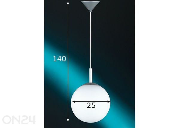 Laelamp Kugel Opal mõõdud