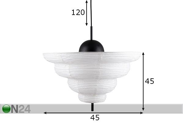 Laelamp Kyoto mõõdud