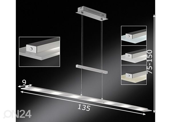 Laelamp Largo LED mõõdud
