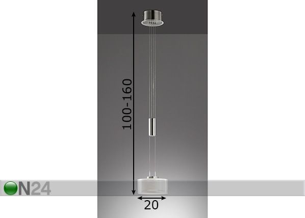 Laelamp Lavin LED mõõdud