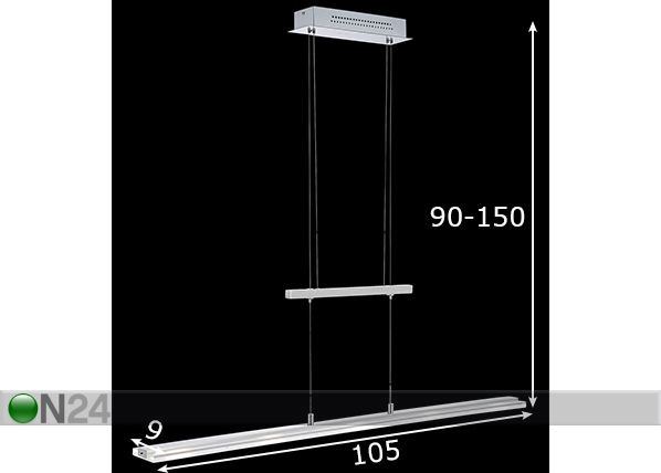Laelamp LED Jara mõõdud