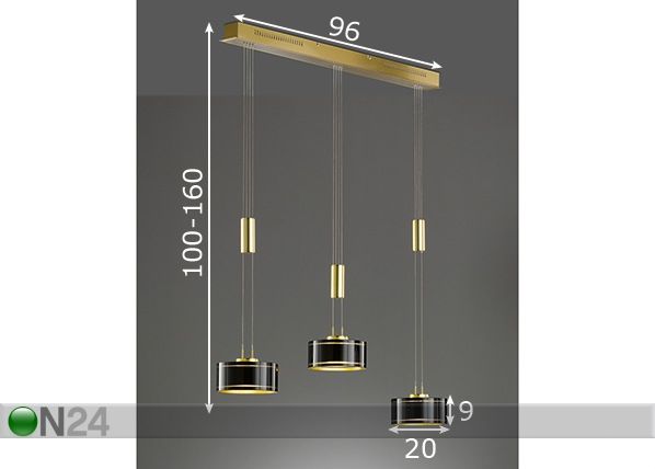 Laelamp LED Lavin mõõdud