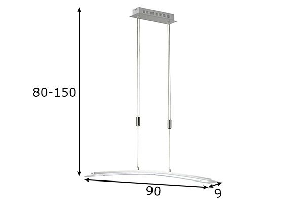 Laelamp LED Metis mõõdud