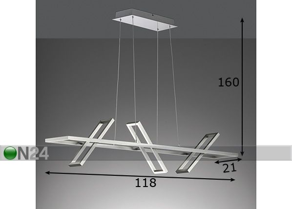 Laelamp LED Rob mõõdud