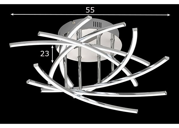 Laelamp LED Samos mõõdud
