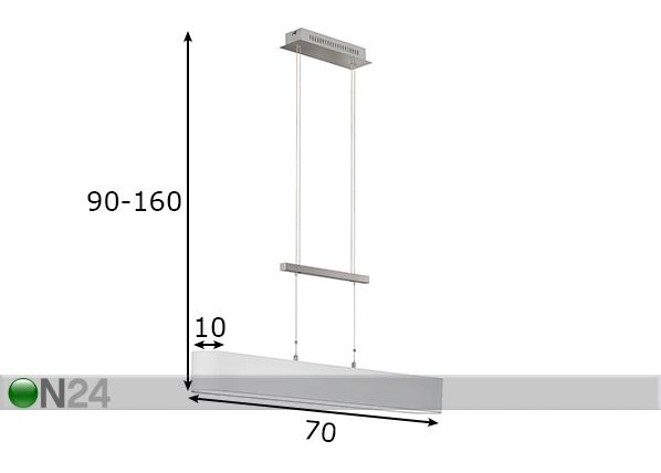 Laelamp LED Tenso TW mõõdud
