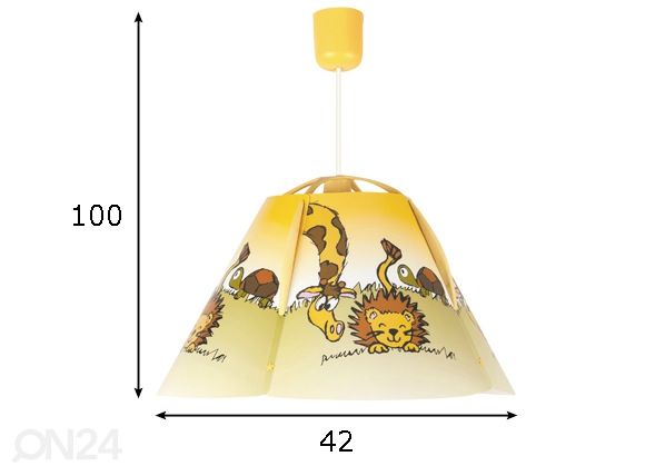 Laelamp Leon mõõdud