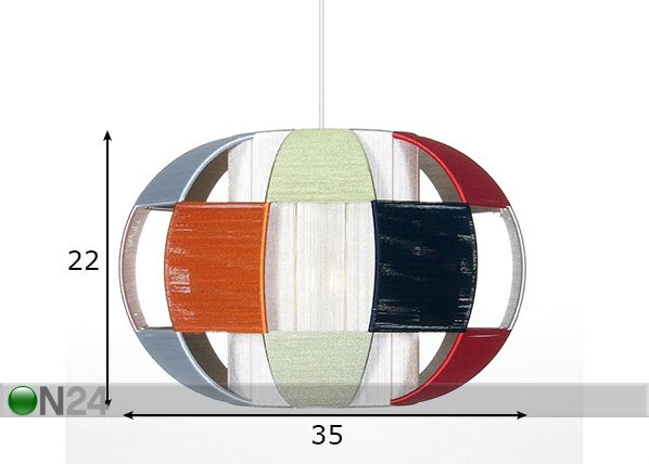 Laelamp Linda mõõdud