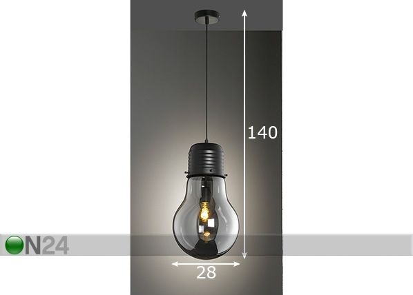 Laelamp Louis mõõdud