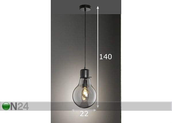 Laelamp Louis mõõdud