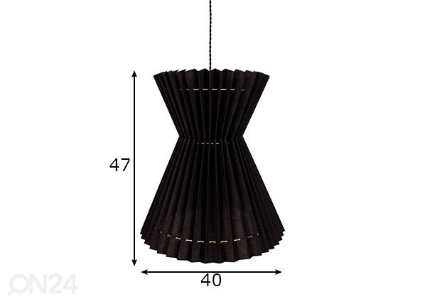 Laelamp Maiden mõõdud
