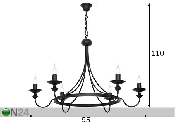 Laelamp Malta mõõdud