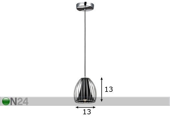 Laelamp Manhattan 13x13 cm mõõdud