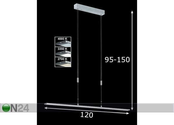 Laelamp Metz LED mõõdud