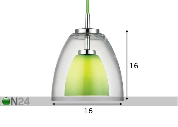 Laelamp Miami Double mõõdud