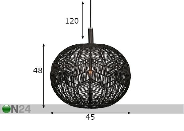 Laelamp Missy mõõdud