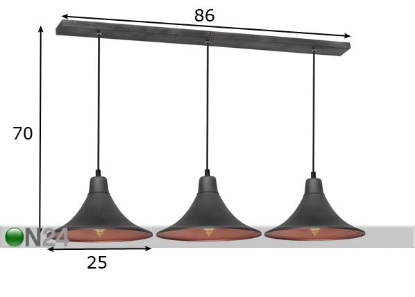 Laelamp Nani mõõdud