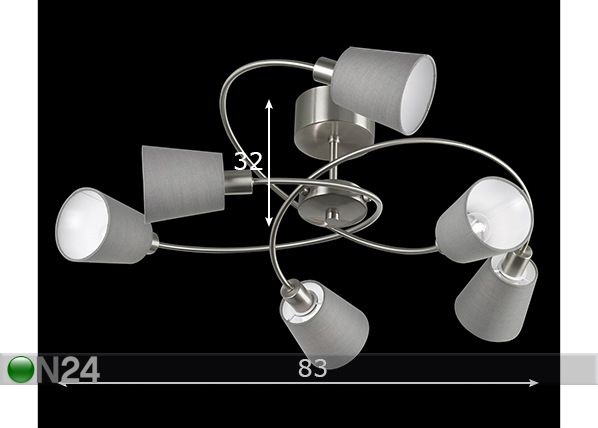 Laelamp Note mõõdud