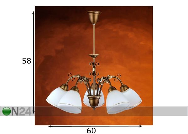 Laelamp Oliwka mõõdud