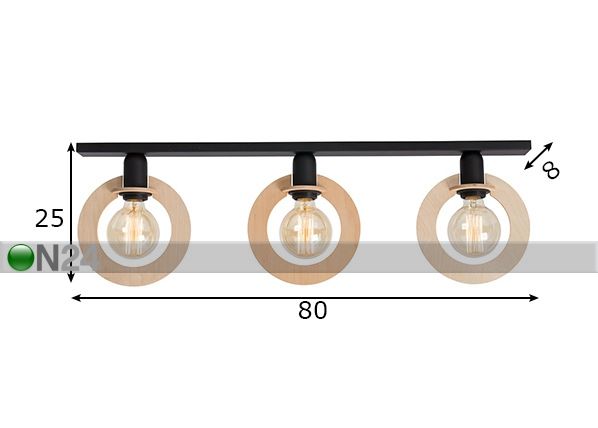 Laelamp Otto mõõdud