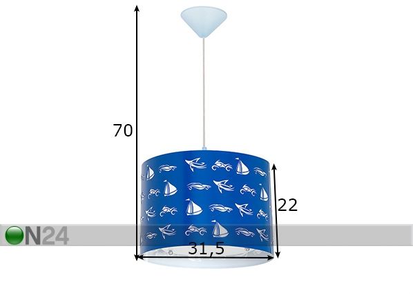 Laelamp Pankracy mõõdud