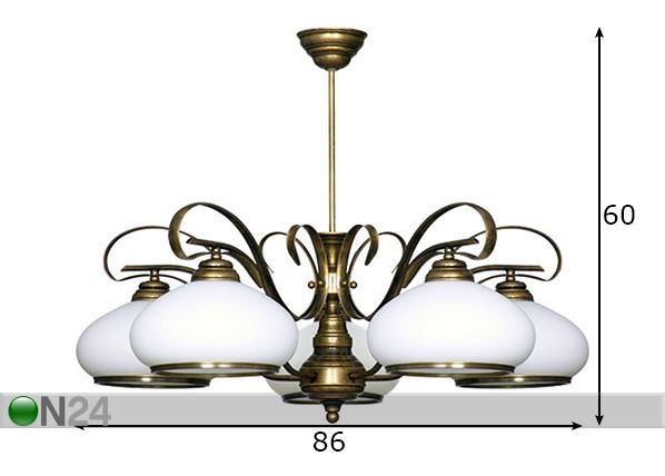 Laelamp Patyna VIII mõõdud