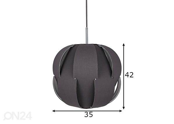 Laelamp Pavot mõõdud