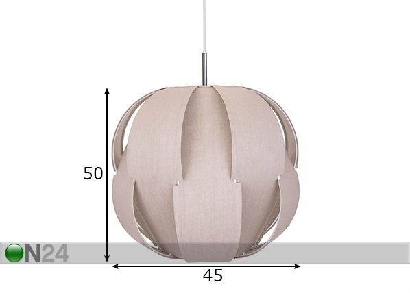 Laelamp Pavot mõõdud