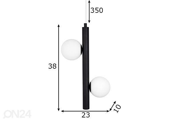 Laelamp Pearl mõõdud