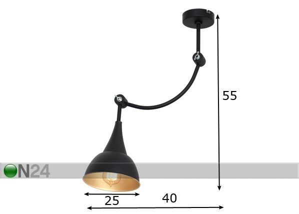 Laelamp Piko mõõdud