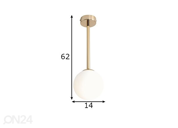 Laelamp Pinne mõõdud