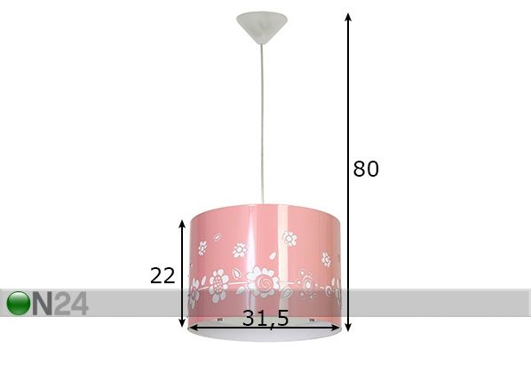 Laelamp Pipi mõõdud