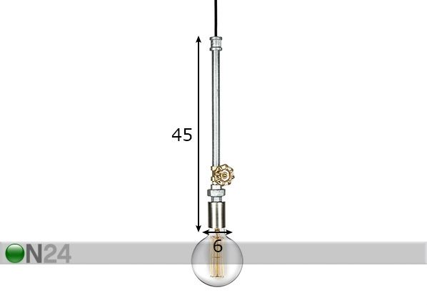 Laelamp Plumber mõõdud
