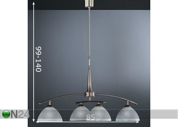 Laelamp Prestige mõõdud