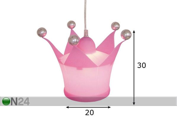 Laelamp Princess mõõdud