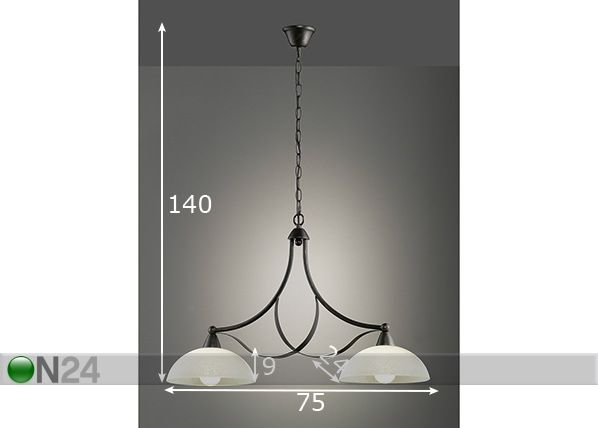 Laelamp Pueblo mõõdud