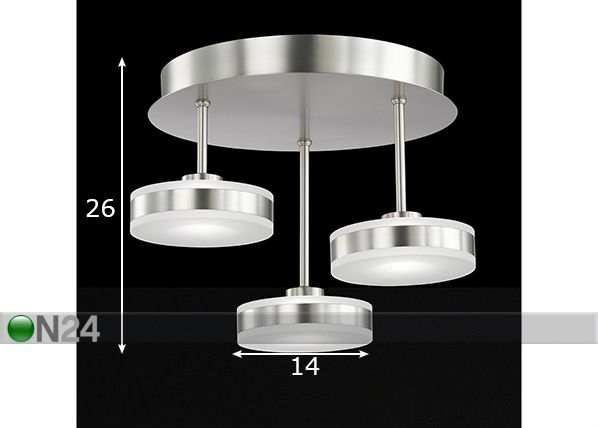 Laelamp Puk LED mõõdud