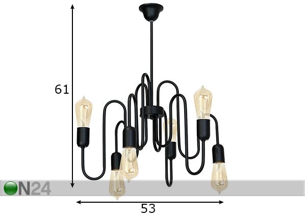 Laelamp Puzo mõõdud