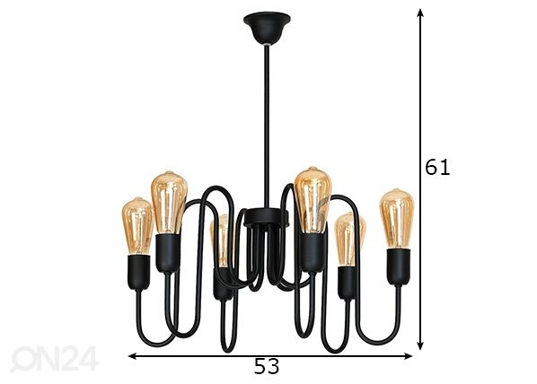 Laelamp Puzo mõõdud