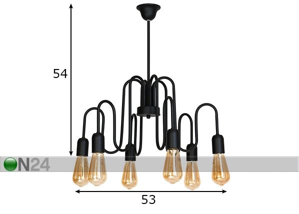 Laelamp Puzo mõõdud