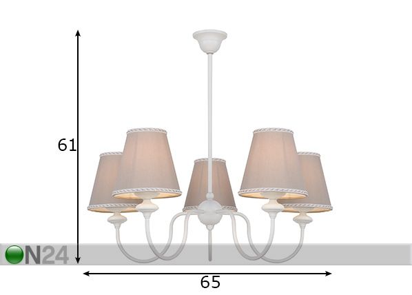 Laelamp Rafaello II mõõdud
