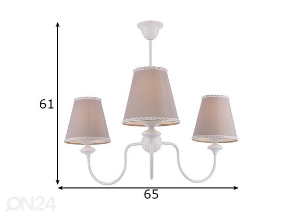 Laelamp Rafaello II mõõdud