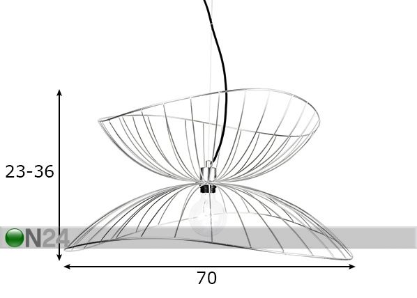 Laelamp Ray mõõdud