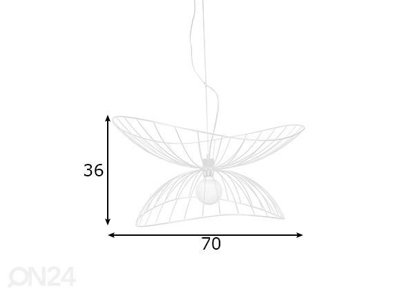 Laelamp Ray mõõdud
