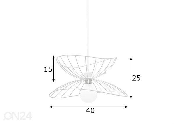 Laelamp Ray mõõdud