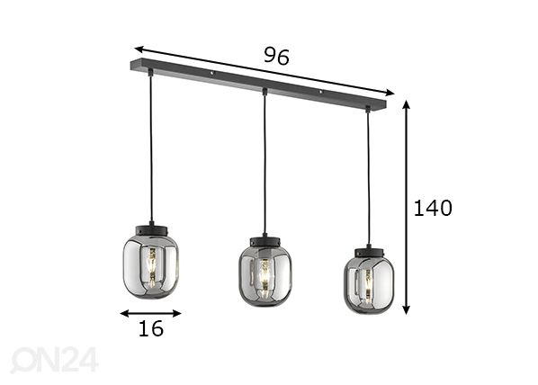 Laelamp Regi mõõdud